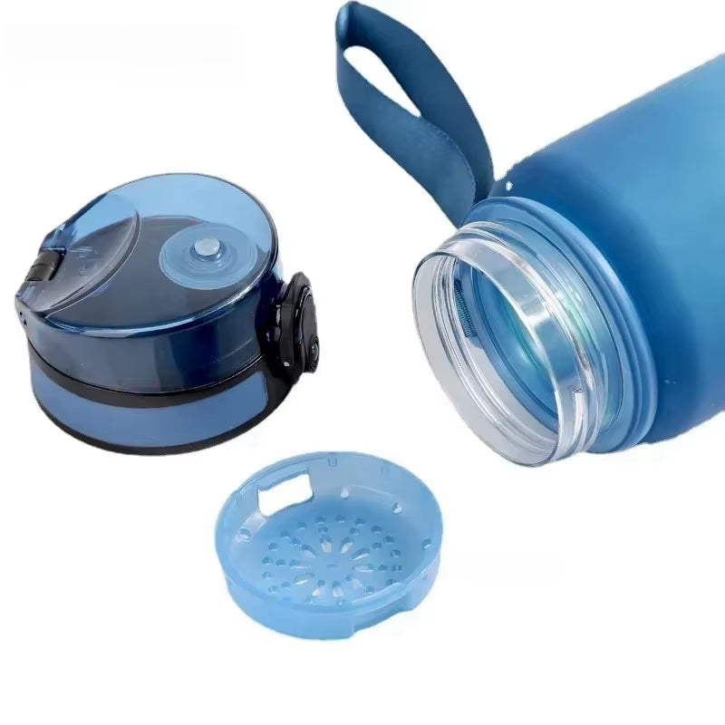 1 Liter Large Capacity Leak Proof Sports Water Bottle Colorful Plastic Cup Drink Items Outdoor Travel Portable Gym Fitness Jugs