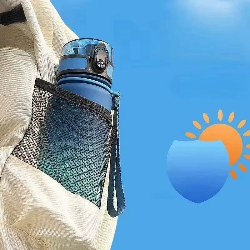 1 Liter Large Capacity Leak Proof Sports Water Bottle Colorful Plastic Cup Drink Items Outdoor Travel Portable Gym Fitness Jugs